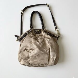 Coach Madison Optical Art Satchel Large LindseyTan Bag